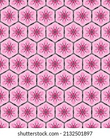 Abstract pink pattern. Seamless vector background for design