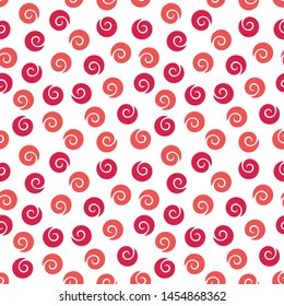 Abstract pink pattern with swirls for wrapping paper, fabric, textile and etc.