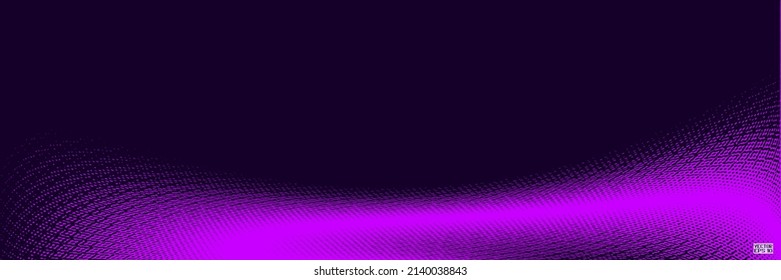Abstract Pink Pattern with Wave. Purple Smoke. Spotted Dotted Texture. Vector. 3D Illustration