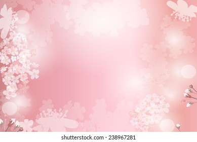 Soft Pink Flower Background Vector Images (over 5,300)