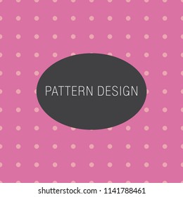 Abstract  Pink polka dot, cute pattern, seamless background, can use for design. 
