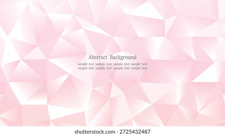 Abstractas fondo de cristal de polígono rosa con Formas geométricas y tonos degradados suaves. Diseño moderno y limpio adecuado para Diseño web, Anuncios, presentaciones, fondos digitales y proyectos gráficos.