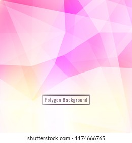 Abstract pink polygonal background