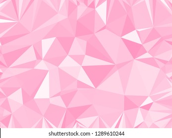 Abstract pink polygonal mosaic background