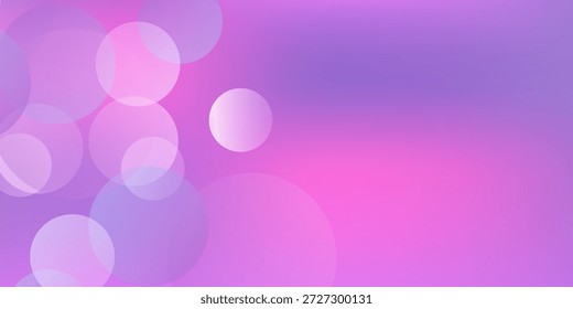 Abstract pink and purple blurred background with circles bokeh and glitter. Christmast day romantic backdrop with dreamy sparkles.
