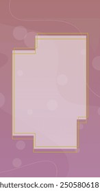 Abstract Pink Purple Bubble Social Media Stories Mobile Wallpaper With Elegant Frame Vector Design