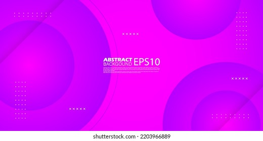 abstract pink purple gradient background with circle shapes.colorful flat design. bright and modern concept. eps10 vector