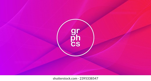 Abstrakter rosafarbener und violetter Farbverlauf-Hintergrund mit Schatten und Linien-Muster. Einfaches Muster für das Display Produkt und Website-Template Wallpaper Poster. EPS10-Vektor