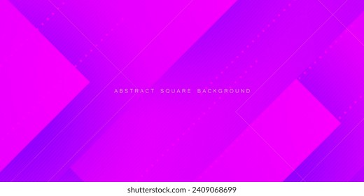 Abstract pink and purple gradient background with shadow and simple overlap square lines. Looks 3d with additional light. suitable for posters, brochures, e-sports and others. Eps10 vector