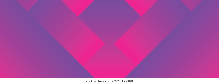 Fondo geométrico Abstractas del gradiente púrpura rosado EPS Vector, Formas diagonales modernas de la superposición, mezcla lisa vibrante del color, diseño digital contemporáneo mínimo