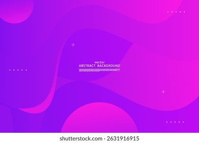 Abstract pink and purple gradient wave liquid geometric background with liquid color gradient style. Suitable for banner, flyer. Vector Eps10