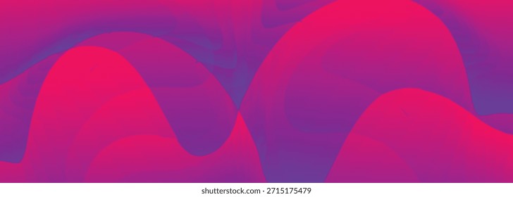Abstract Pink Purple Gradient Wave Background EPS Vector, Colorful Fluid Curved Shapes, Modern Liquid Flow Texture, Vibrant Smooth Blended Layers Design