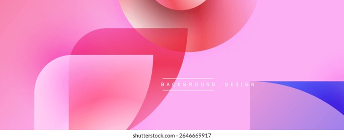 Abstrato rosa, roxo gradientes sobreposição. Formas suaves criam um design de plano de fundo moderno. Mínimo texto presente, estética limpa.