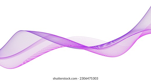 
Abstract pink and purple lines on white background. Vector illustration. Banner, poster waves design.