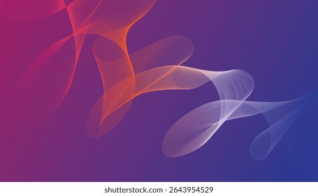 Abstrato rosa e roxo malha onda no fundo gradiente