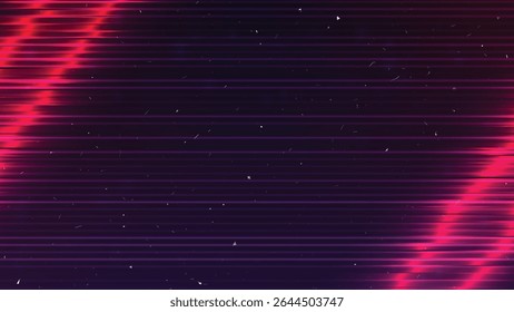 Abstract Pink and Purple Neon Lines Background