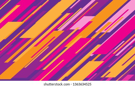 Abstract pink purple orange colours line speed pattern design modern futuristic background vector illustration.