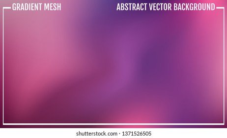 Abstract pink and purple vector background, color mesh gradient, wallpaper for you project