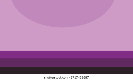 Un Fondo de pantalla de Vector rosa y púrpura abstracto con un patrón de corazón floral y líneas de luz onduladas dentro de un marco de borde violeta decorativo para un diseño de tarjeta de San Valentín