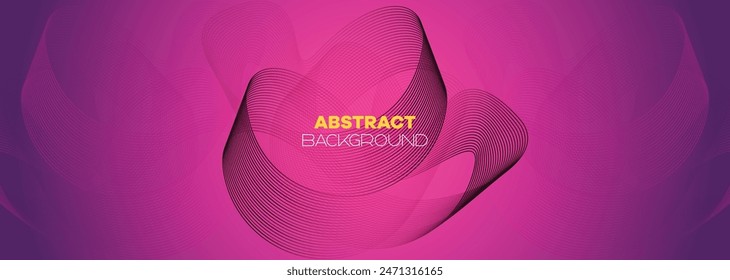 Abstract pink purple and violet gradient wave line web background. Orange, red smooth element swoosh speed wave modern stream background for banner, wallpaper, brochure, booklet vector illustration