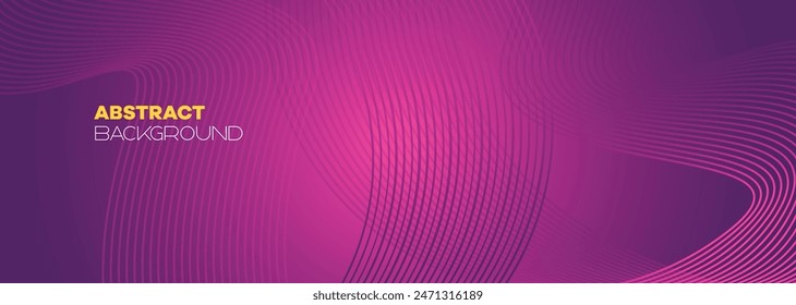 Abstract pink purple and violet gradient wave line web background. Orange, red smooth element swoosh speed wave modern stream background for banner, wallpaper, brochure, booklet vector illustration