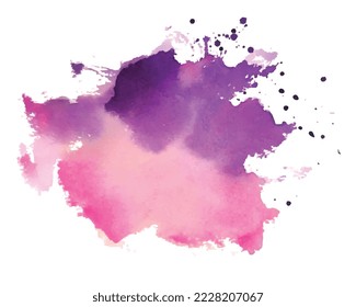 abstrakter rosafarbener und violetter Aquarellfarbenhintergrund 