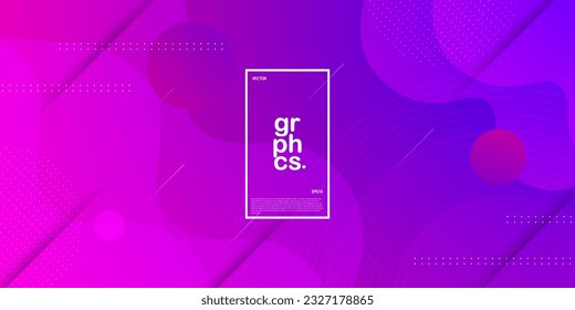 Resumen púrpura rosa con fondo de degradado de ondas. Patrón sencillo para mostrar el cartel de fondo de pantalla de la plantilla de producto y sitio web. Vector Eps10