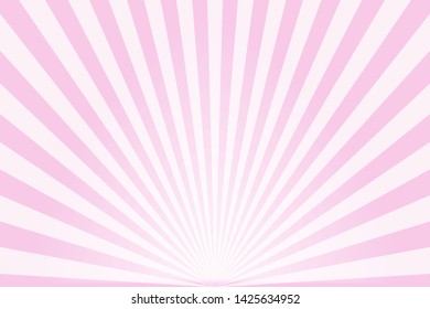 Abstract pink ray background. Sunburst background