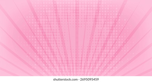 Abstrato Raios rosa fundo com meio-tom. Pop art quadrinhos livro simples desenho animado legal. bom gráfico moderno