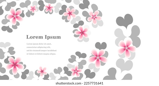 abstract pink red flower petals, Japanese cherry blossom texture background, early spring concept