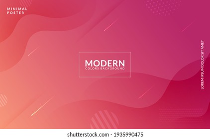Resumen de la forma rosada y del fluido rojo fondo moderno 