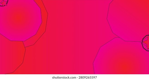 Abstract pink and red geometric background with dynamic polygon shapes and star element.10 eps