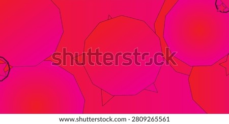 Abstract pink and red geometric background with dynamic polygon shapes and star element.illustration