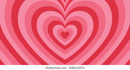 Abstract pink and red heart pattern background symbolizing love, romance, passion, Valentine's Day, wedding, affection, emotions, romantic relationships, decorative design, and holiday celebration.