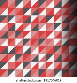 Abstrakter rosafarbener und weißer Dreieckshintergrund. Vektorgrafik für Ihr abstraktes, niedliches romantisches Design. Kann für Cover-Buch, Textilien, Web-Hintergrund, Oberflächenstruktur verwendet werden.
