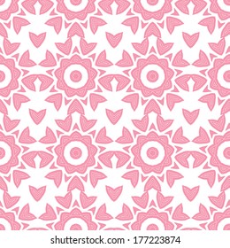Abstract pink repeat geometrical seamless pattern background