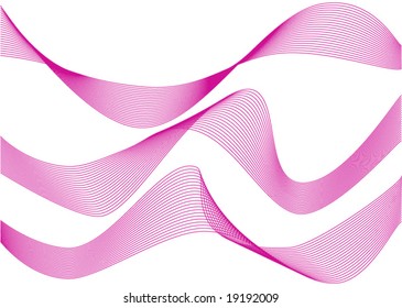 abstract pink ribbons