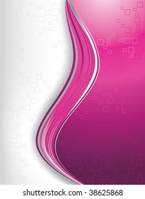 Abstract pink ribbons background