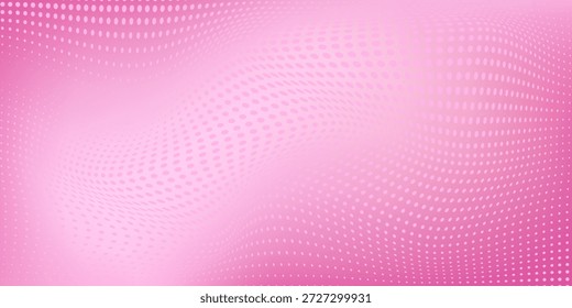 Abstrato rosa rosa rosa meio-tom padrão design. Fundo macio rosa gradiente cômico retro. Estilo de ponto pixelizado