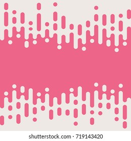 Abstract pink Rounded Lines Halftone Transition Vector Background Illustration