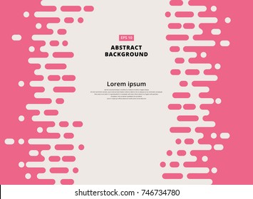 Ilustración de fondo de vectores de transición de semitonos de líneas redondeadas rosas abstractas