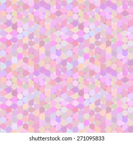 Abstract pink seamless pattern with triangles, vector illustration
