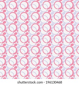 Abstract pink seamless pattern, vector illustration.