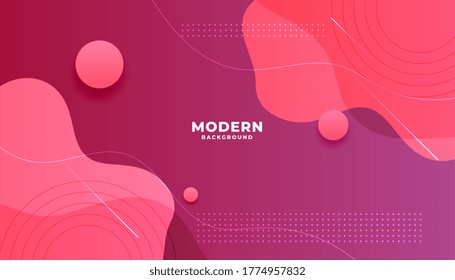 diseño de fondo de forma de fluido de sombra rosa abstracta
