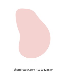 Abstract Pink Shape For Create Your Own Art. Hand drawn various shapes and doodle objects. Abstract contemporary modern trendy vector. Design for card, print , logos, branding, mood boards, poster