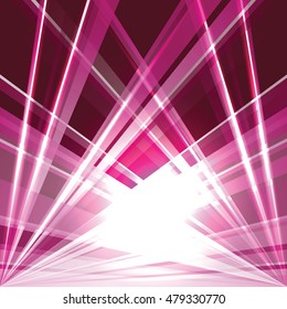 Abstract Pink Shiny Background with Sparkling Lights.