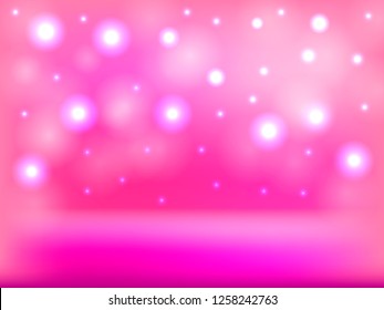 Abstract pink shiny background. Vector illustration.  
