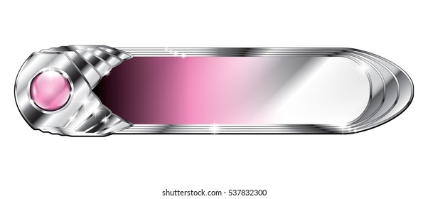 Abstract pink and silver background, with space for your text. Can be used as banners, buttons, etc. Vector illustration, on transparent background.