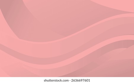 Abstract pink smooth flowing wave lines background, Dynamic sound wave element design. - stock illustration