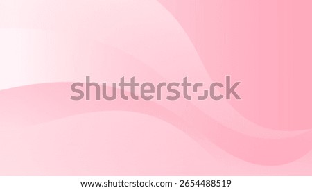 Abstract pink smooth wave background with soft flowing curves. Elegant pastel design for beauty, skincare, feminine branding, invitations and banners